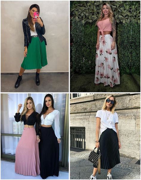 Look com saia plissada: 8 inspirações para apostar na tendência.